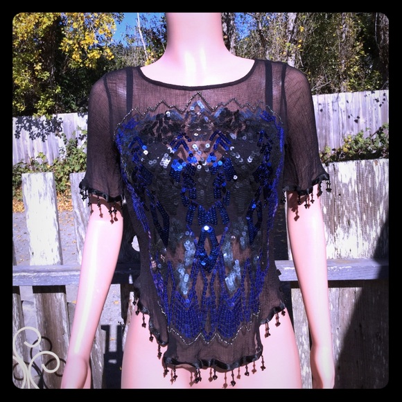 Free People Talk That Talk Embellished Top